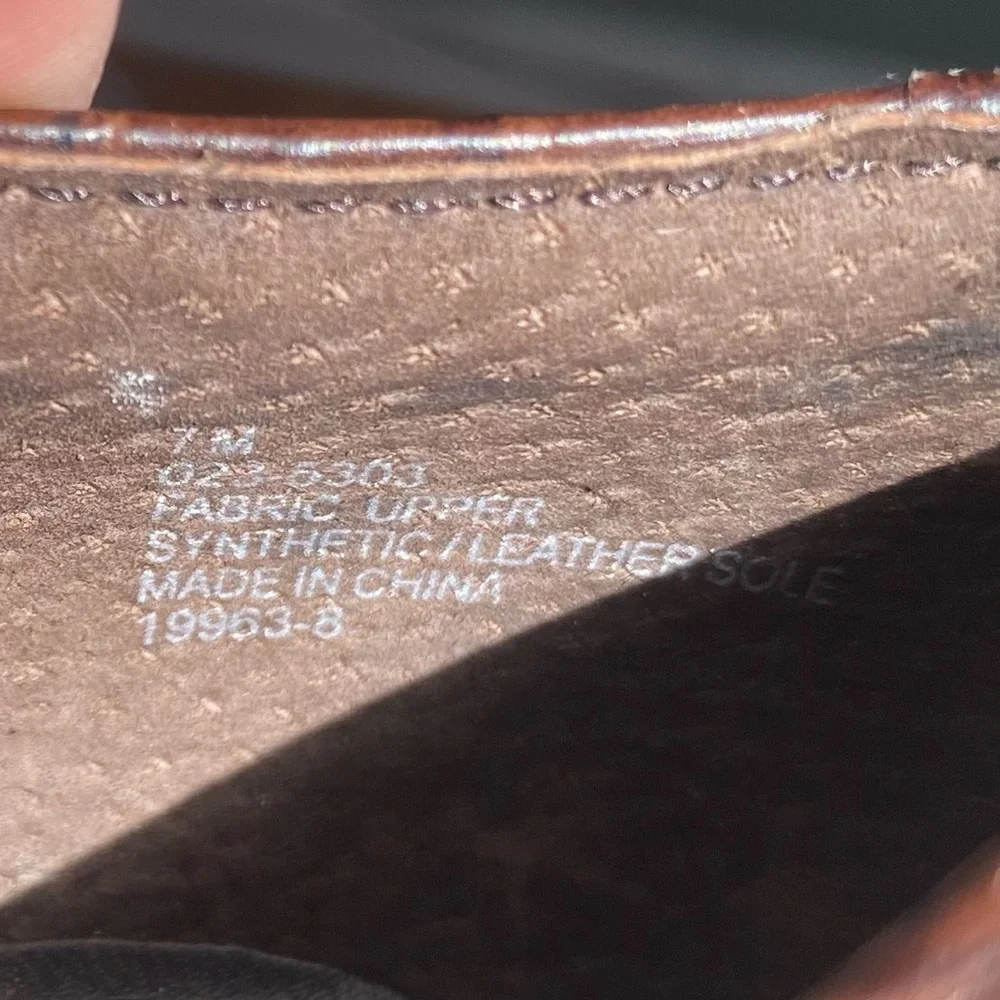 Y2K Mary Jane Strap Brown Office Heels - Picture 7 of 7